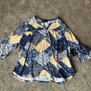 Blue and Yellow Ladis XL Shirt. Brand new by N Touch denim & daisy